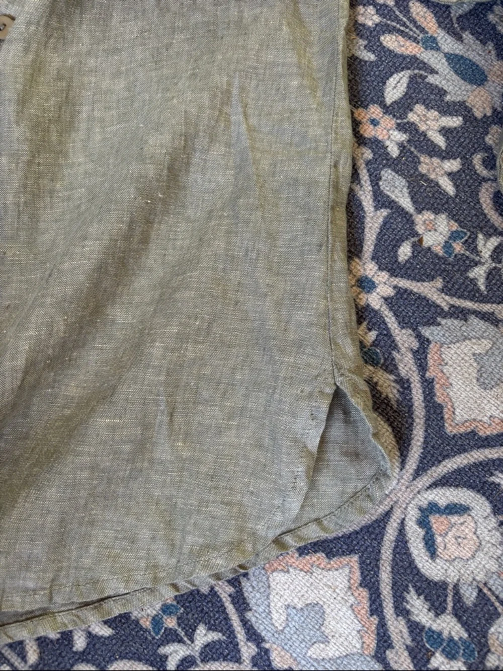 Flax NWOT Button-Down Linen Shirt - Picture 4 of 7